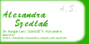 alexandra szedlak business card